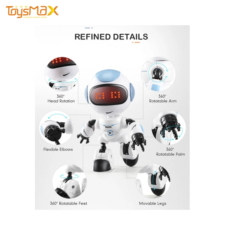 2019 Novel Toy Touch Induction LED Robot Diy RC Robot For  Kids Wholesale Intelligent  Toys