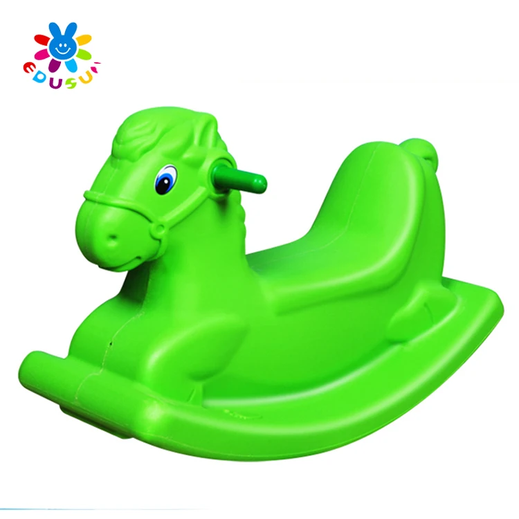 Indoor Plastic Rocking Horse Green 