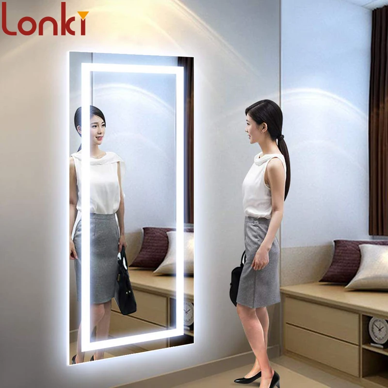 Large Led Full Length Backlit Mirror Oversized Rectangle Dressing