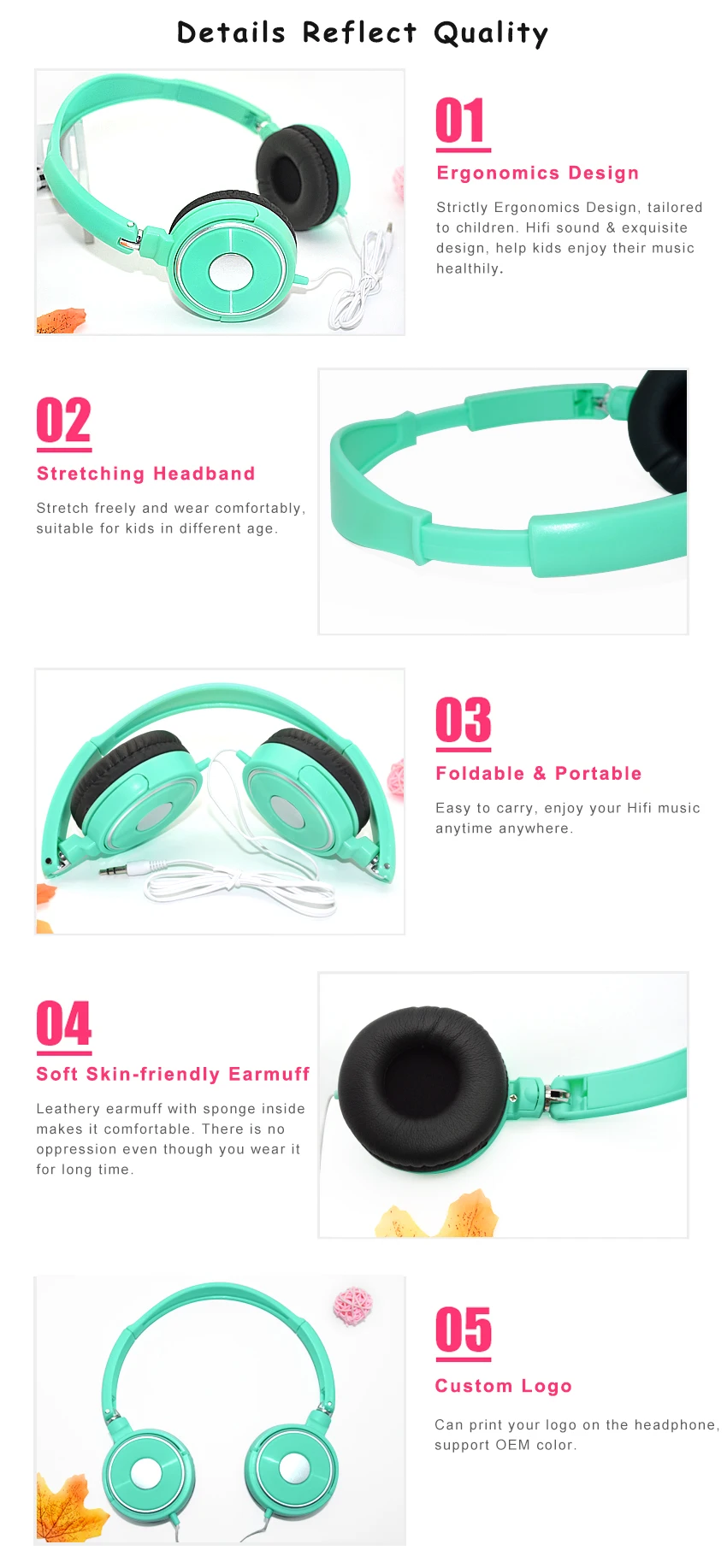 Bulk Cheap Head Phone On Ear Headphone Brand Name Headphones For Gift