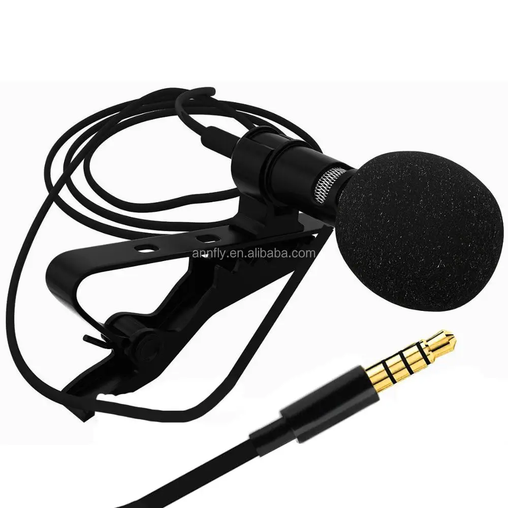 3.5mm Wired Clip On Mini Lapel Mini Headset Microphone For Phone&laptop Sing Song Karaoke