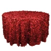 Wholesale 108 round petal taffeta wedding tablecloth polyester