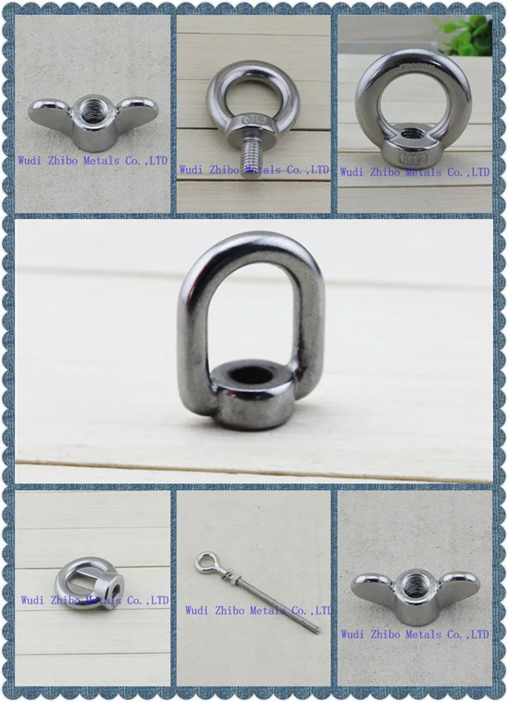 Rigging Hardware DIN580 Lifting Eye Bolt Thimble Ring Nut Small Eye Bolt Eye Nut Manufacturer