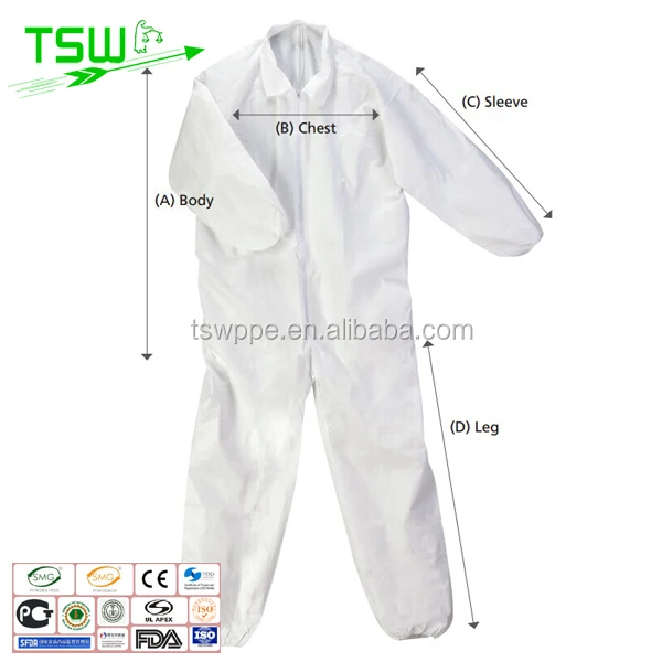 Disposable coverall with hood and boot
