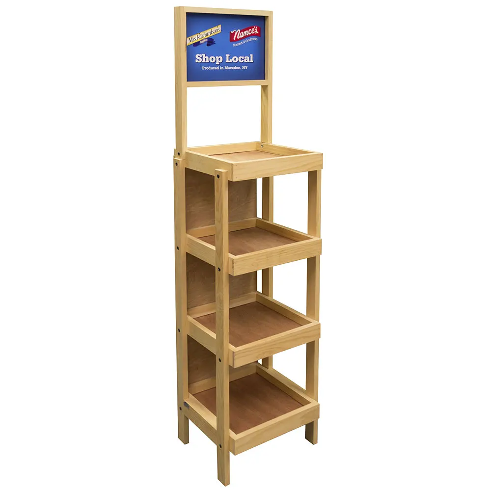 Nice Simple Mdf Wooden Display Stand Shelf,Wooden Display Rack With