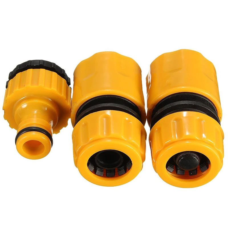 Quick Water Hose Adaptor Garden Lawn Tap Water Pipe Connector Pipe Fitting Set 