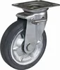 alibaba supplier trolley steel core garbage bin solid rubber caster