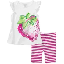 2016 new summer children sports suit set clothing kids T shirts shorts 2 pieces sets girls