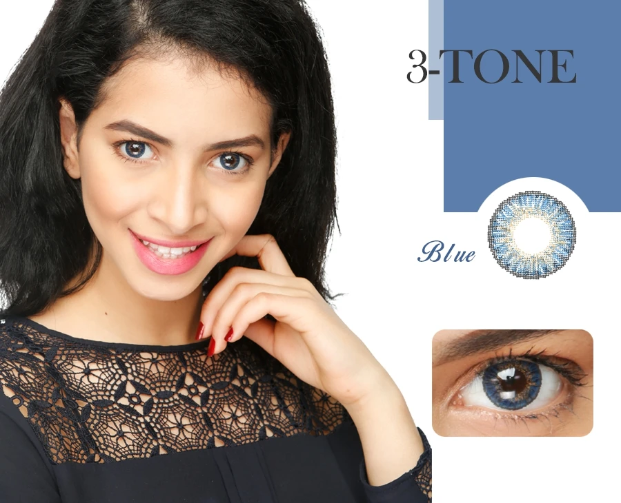 Factory Price 1contacts 3 Tone Colored Eye Contact Lens Wholesale Buy 3 Tone Color Contact