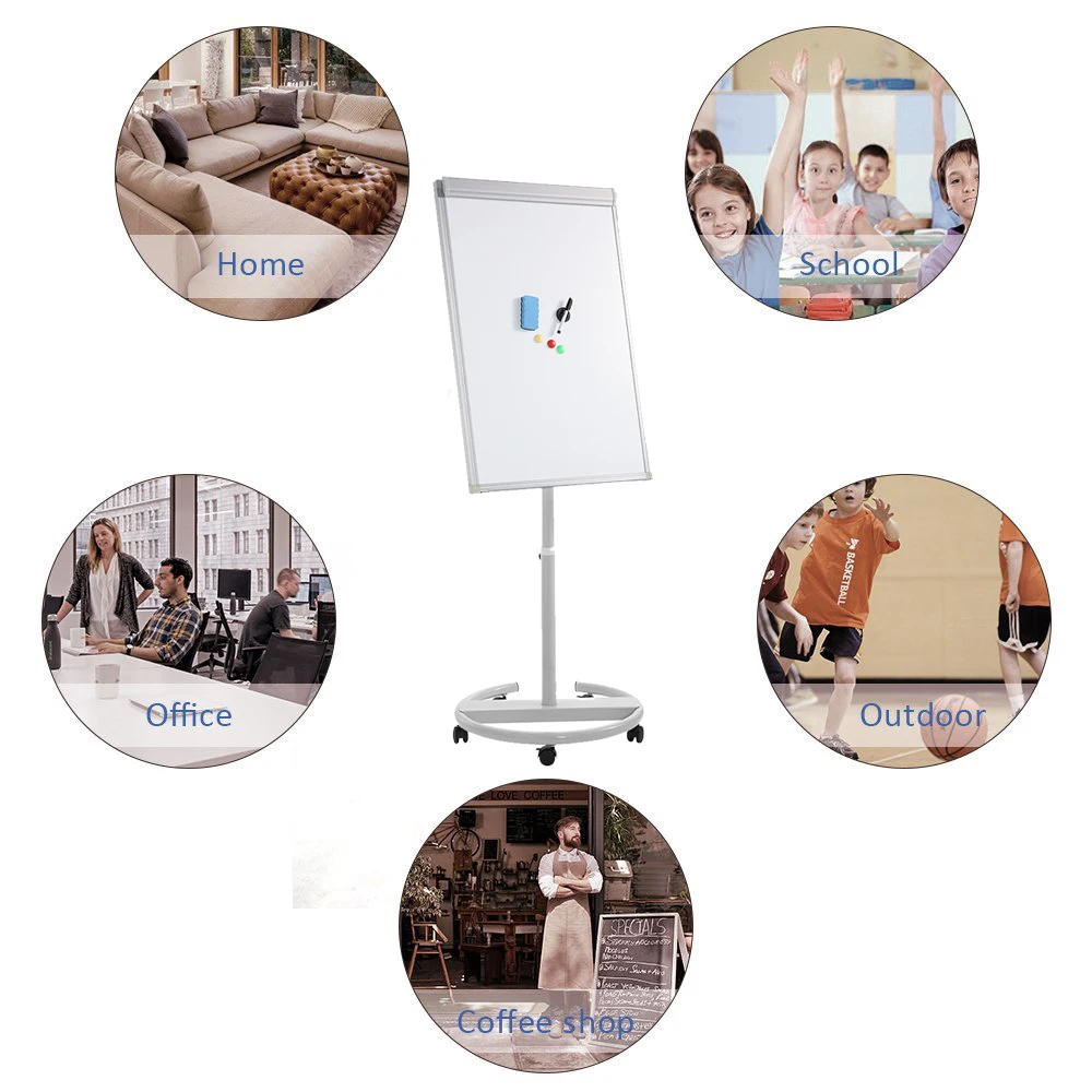 Mobile Whiteboard Standard Magnetic dry erase whiteboard flip chart stand