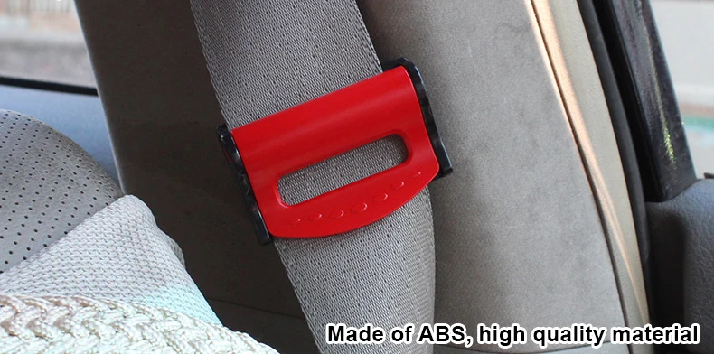 2xShiny Car Seat Belt Adjuster Auto Shoulder Neck Strap Positioner Locking Clip 