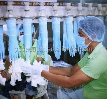 making rubber gloves