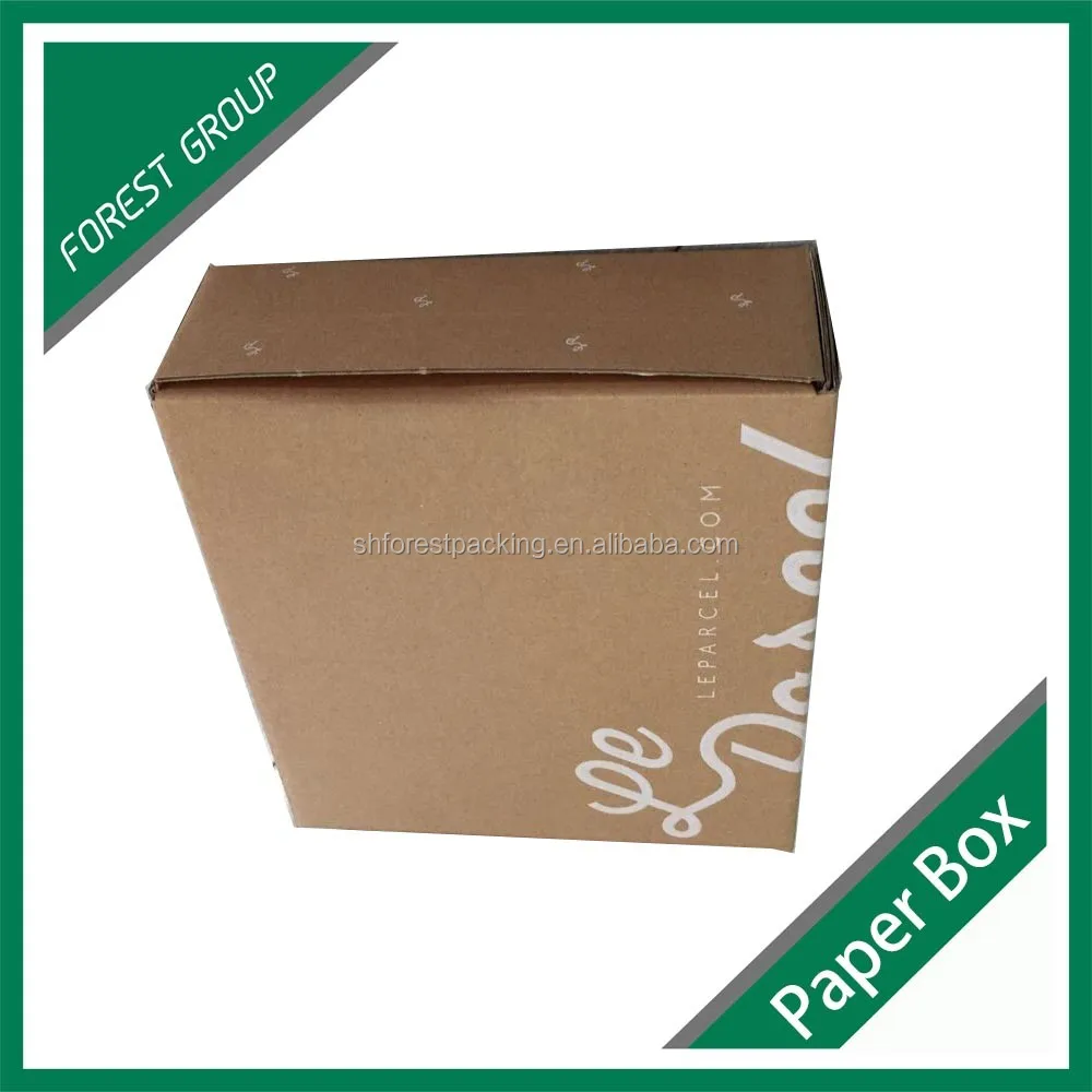 Eco Friendly Recycled Natural Kraft Paper Box For Garment Packaging
