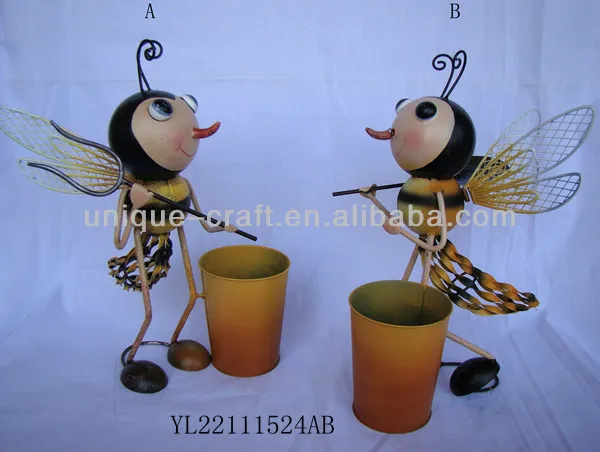 Metal Honey Bee Garden Decoration Decor Metal Honey Bee Garden Decoration