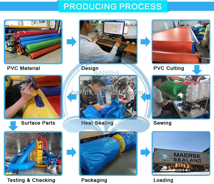 Water Park Use Water Play Toy Blow Up Water Jumping Trampoline Games