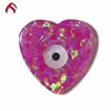 Evil eye heart shape lab created opal gems stone