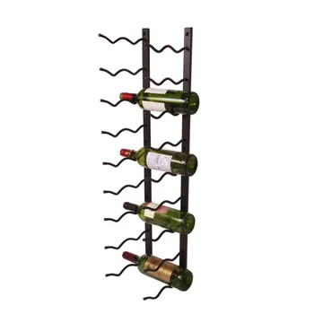 Floor To Ceiling Decorative Tall Metal Wall Mounted Wine Rack