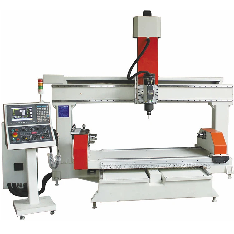 4 Heads 5 Axis 3d Multi Spindle Table Chair Legs Cnc Wood Lathe Machine