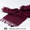 Super soft thick warm wool cashmere shawl european plain style long scarf