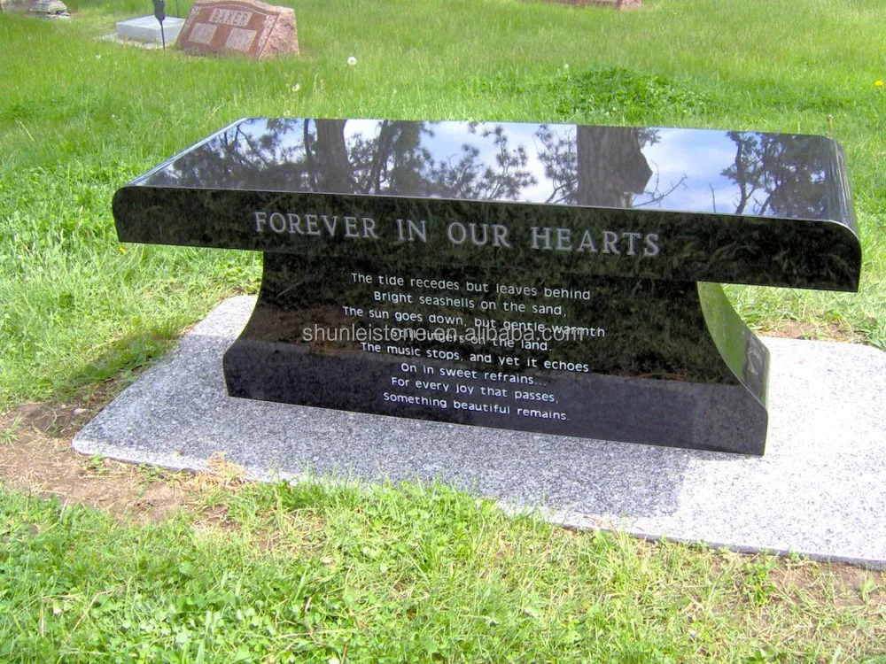heart memorial benches for cemeteries