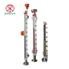 magnetic bypass level indicator with remote diaphragm, alarm switch, control switch
