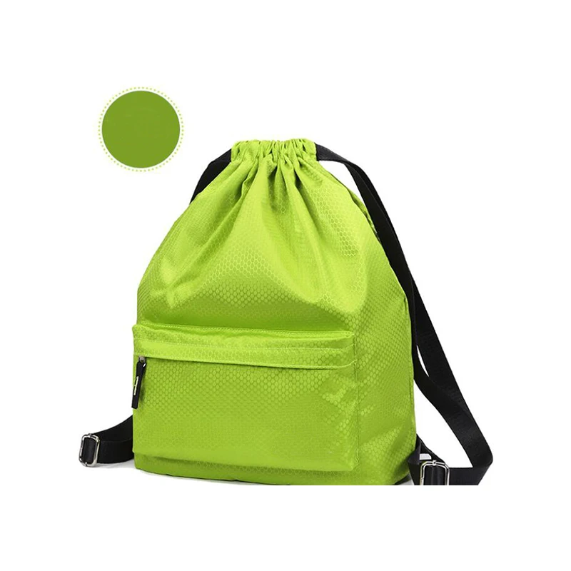 Lightweight Ripstop Nylon Waterproof Drawstring Rucksack Backpack ...
