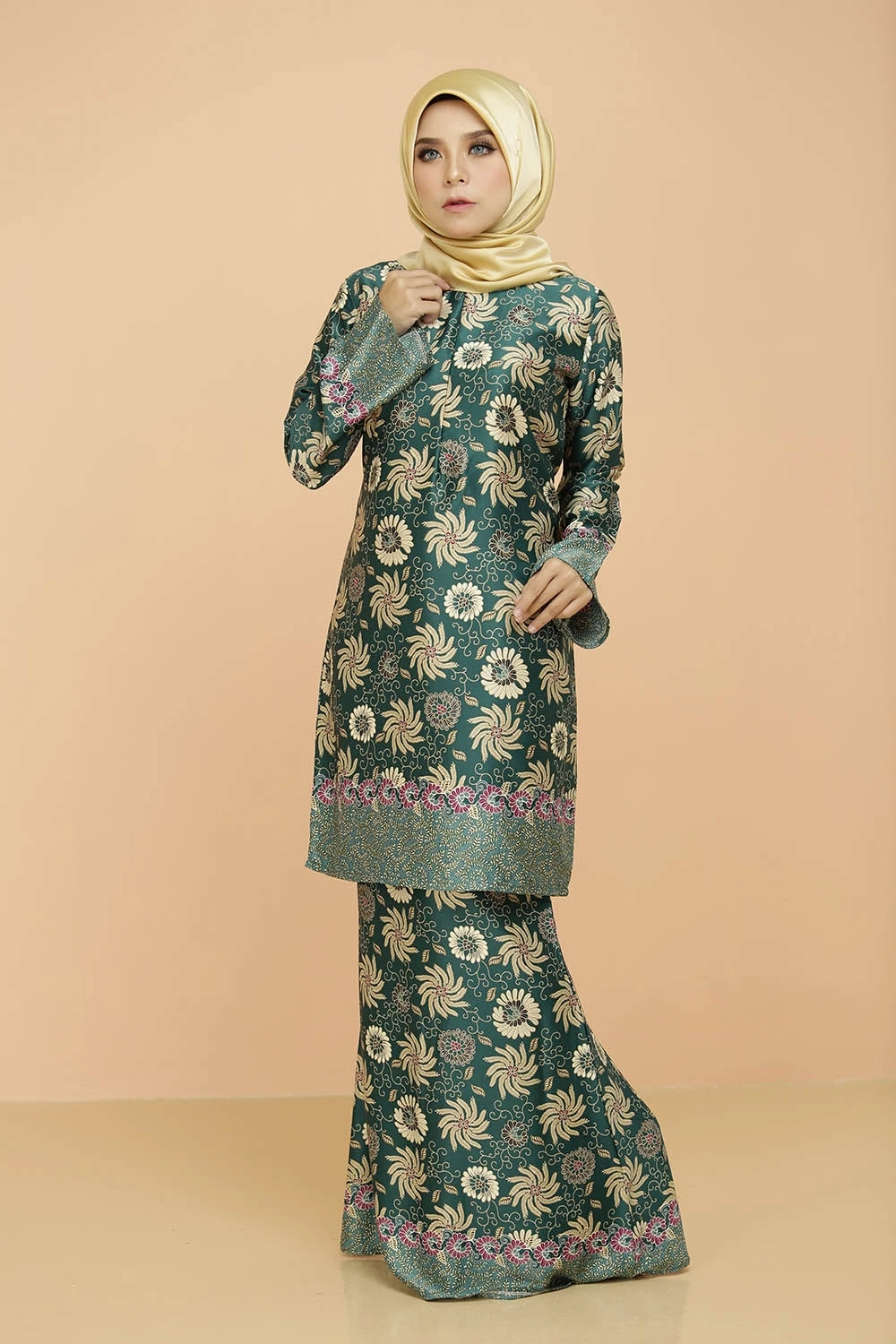Women Malaysia Modest Wear Party Clothes Model  Baju  Muslim 