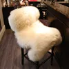 Genuine Teal blue Mongolian Sheepskin Fur Hide pelt throw rug