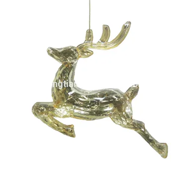 Acrylic Reindeer Ornament Singing Christmas Decorations Ornaments Moving Acrylic Reindeer Ornament Singing Christmas Decorations Ornaments Moving