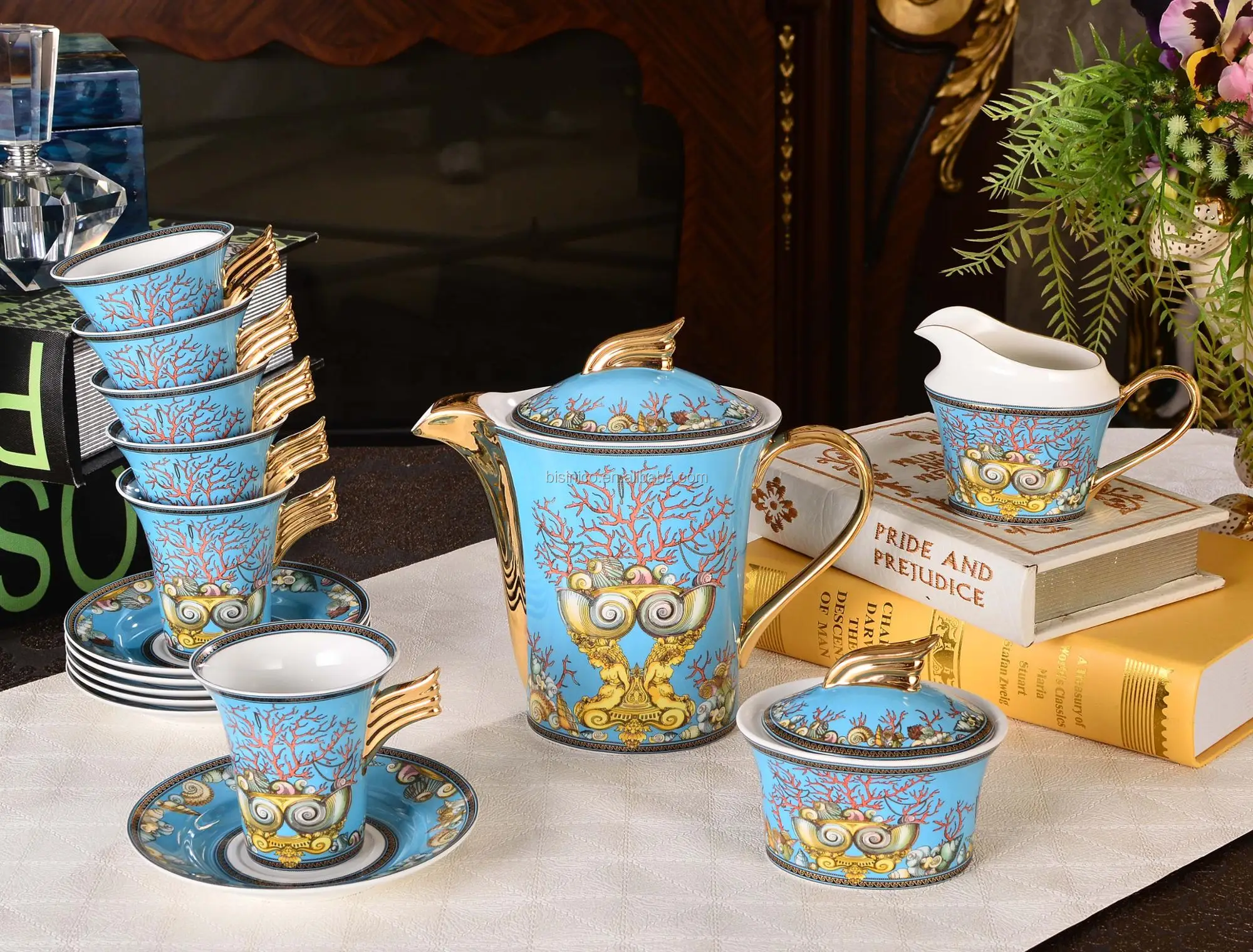 New Design Tea Sets Porcelain And Fine Bone China / Ceramic Tea Set