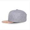 New Style Wood Brim Blank Wool Outdoor Winter Custom Base ball Cap Snapback