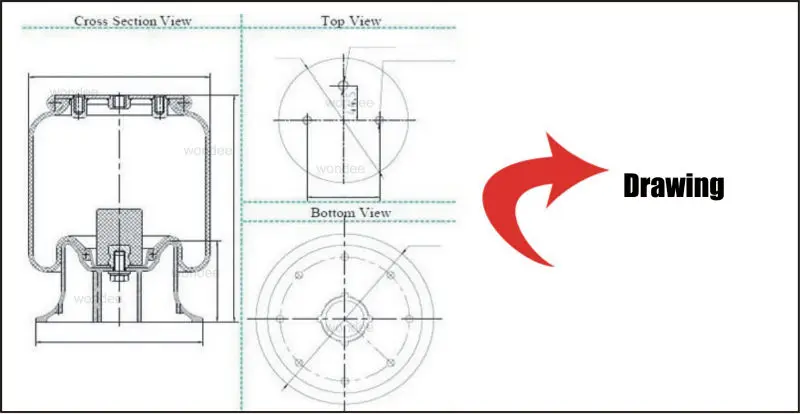 Air Bag For Heavy-duty Truck Trailer Parts - Buy Air Bag For Heavy-duty