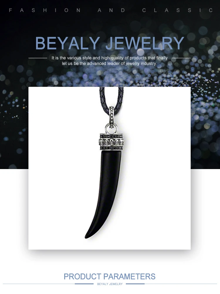 Black teeth shape silver jewelry set real flower pendant