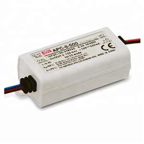 Input 90~264VAC 127~370VDC. Output 35W 15-50V 700mA CC LED PS Mean Well APC-35-700 LED Power Supplies