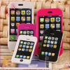 Alibaba newest Hot cool big eraser,OEM promotional custom phone shape eraser for office school pencil