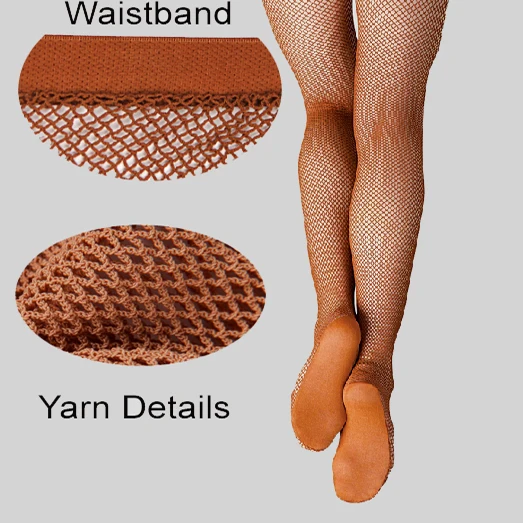 Breathable & Anti-Bacterial latin dance fishnet stockings