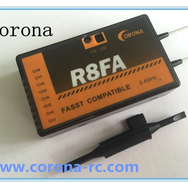 Corona R8FA 2.4Ghz Futaba FASST Compatible RC transmitter Receiver