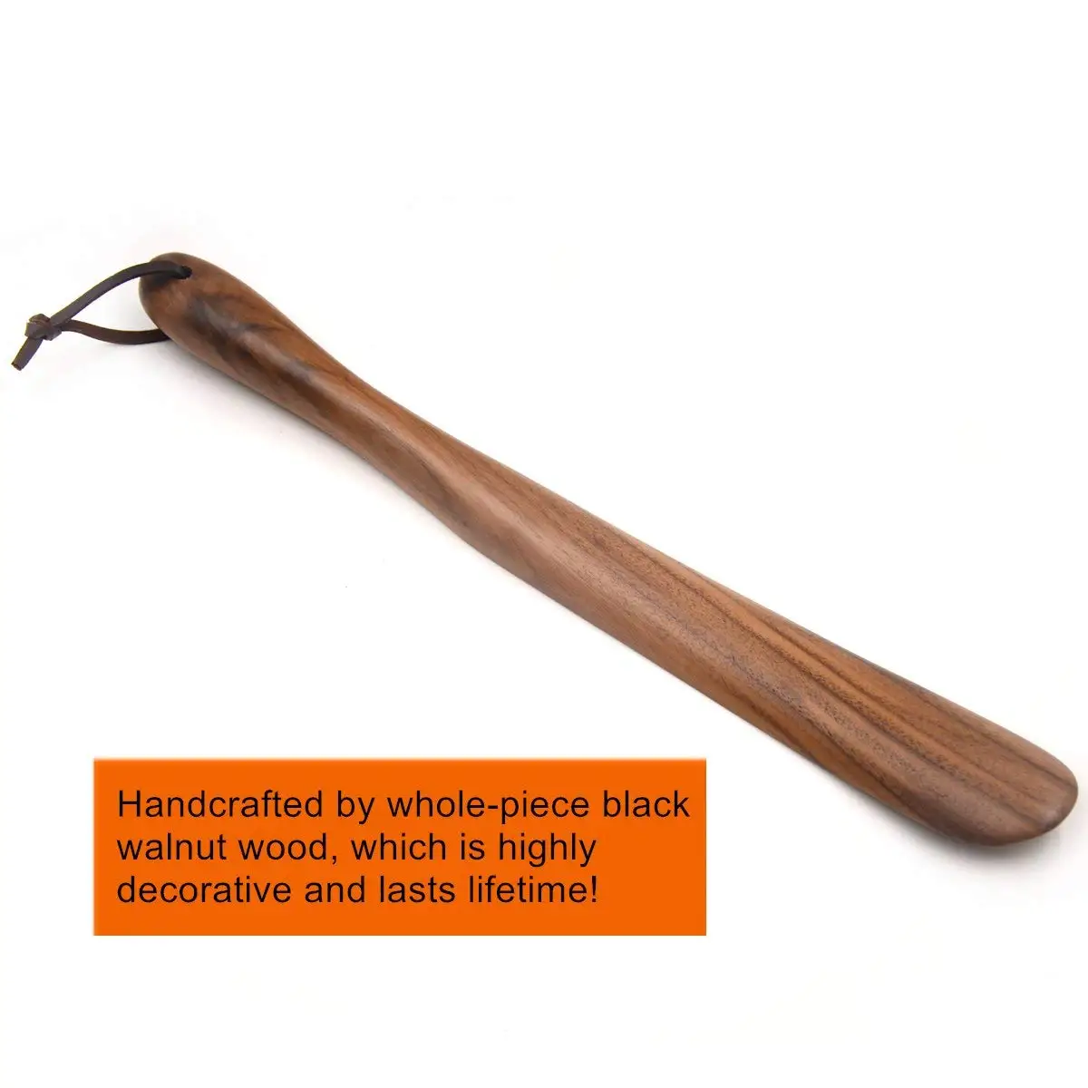 Wooden Shoe Horn Shoehorn With Thick Handle,15 Inches Acacia Wood Shoe