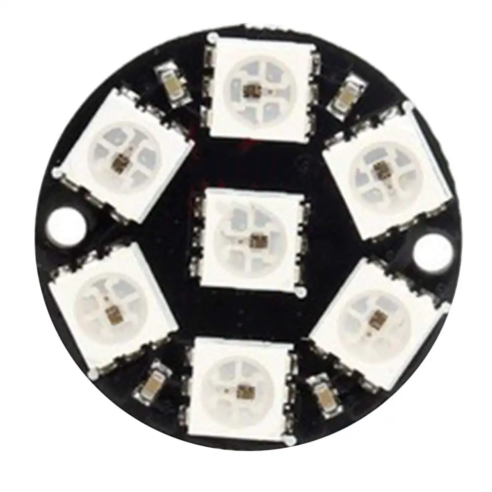 LED Light 7 Bits 7 X WS2812 5050 RGB LED WS2812B Ring with Integrated Drivers