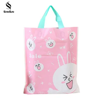 Custom Made Target Reusable Plastic Pink Big Shopping Bags With Logo ...