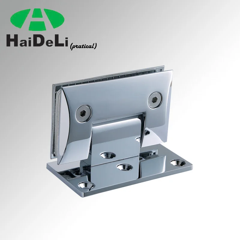 
China supplier 90 degree glass to wall stainless steel shower hinge H-7301B 