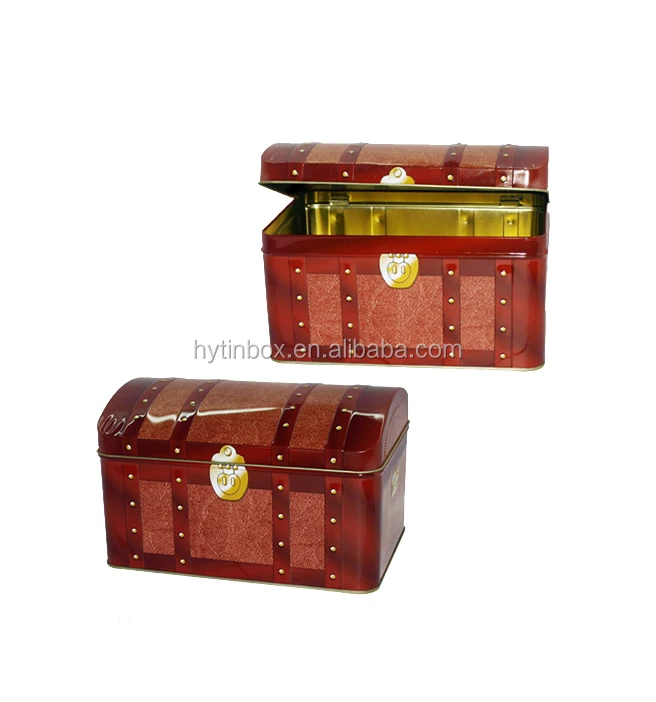 Metal Tin Jewelry Box Jewelry Case Treasure Chest Buy Decorative