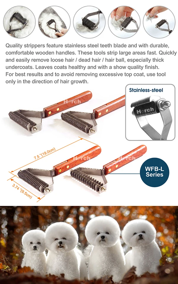 dog fur stripping tool