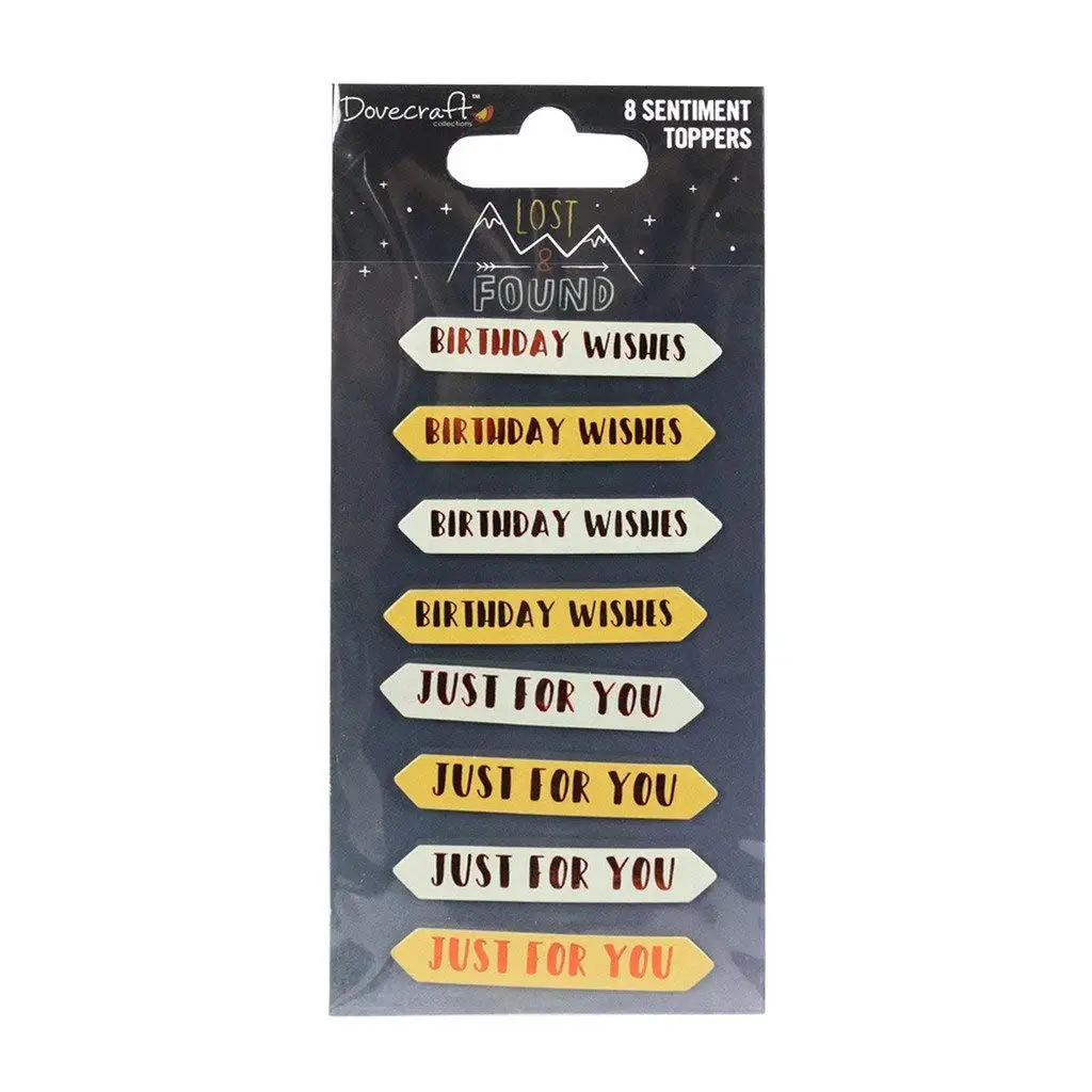 Dovecraft Premium Lost & Found Woodland Paper Craft Collection - Toppers