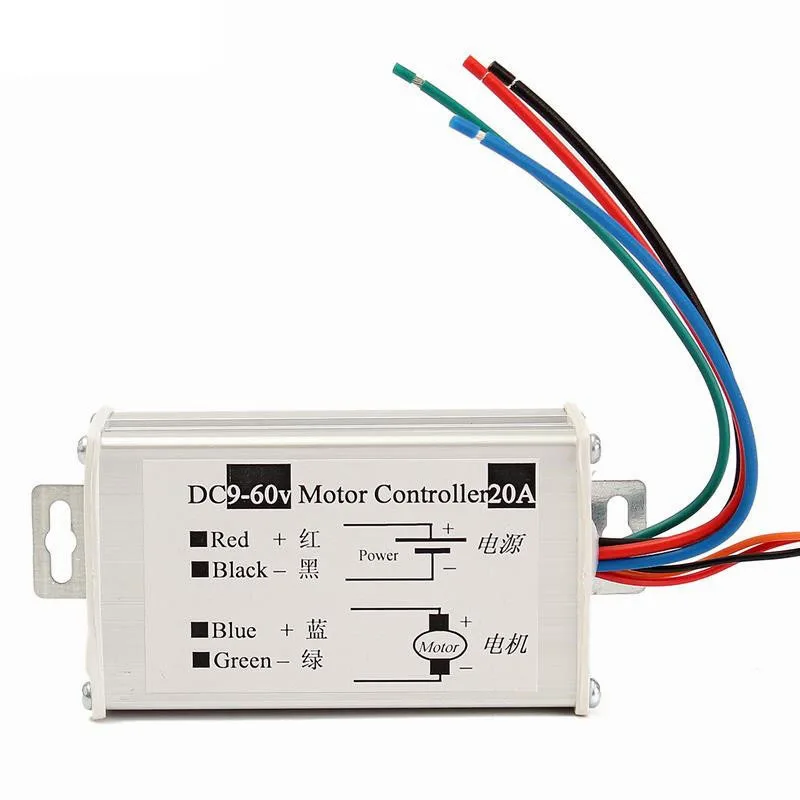 Interruptor regulador del controlador de control de velocidad variable del motor PWM DC 9V-60V Max 20A Interruptor regulador del controlador de control de velocidad variable del motor PWM DC 9V-60V Max 20A