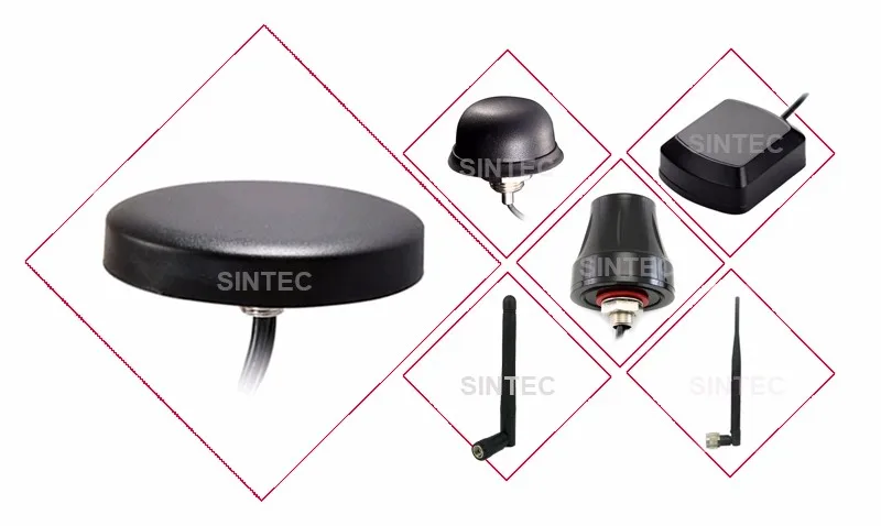 GSM Quad Band Rubber Communication Antennas with SMA male straight connector
