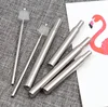 Amazon Telescopic straw metal drinking flexible straw with cleaning brush