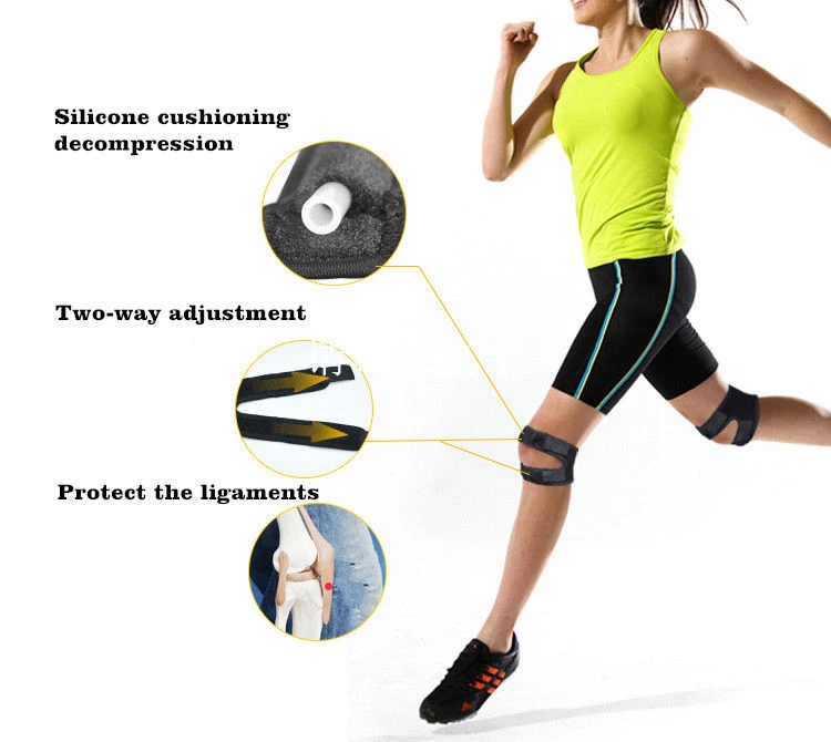 Adjustable Knee Patella Support Brace Neoprene Stabilizer Strap Wrap Gym Sports