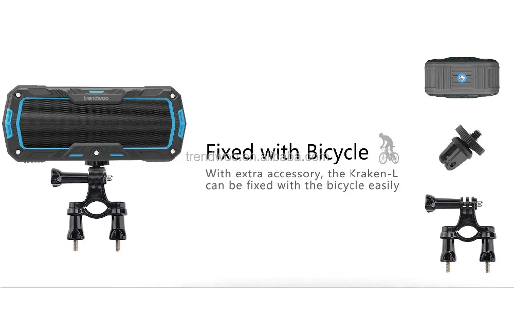 Trendwoo Krakenl Bluetooth Speaker Ip65 Rugged Waterproof Wireless