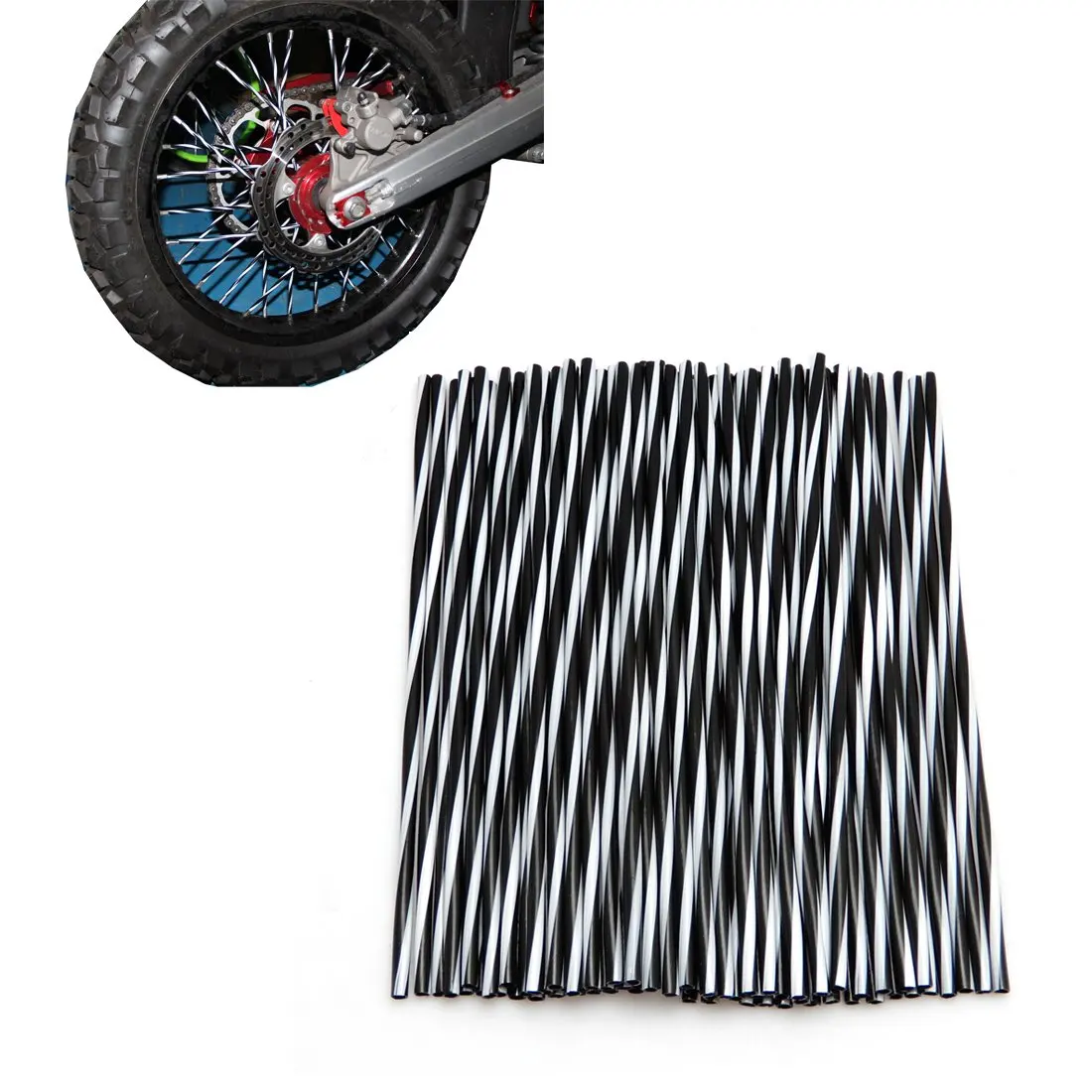 KEMIMOTO Spoke Skin for 18"-21" Rims Dirt Bike Spoke Covers 72 Pcs